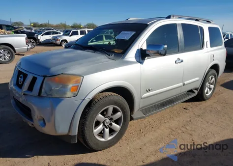 2008 Nissan Armada Se z USA, uszkodzony, nr VIN 5N1AA08D18N616793